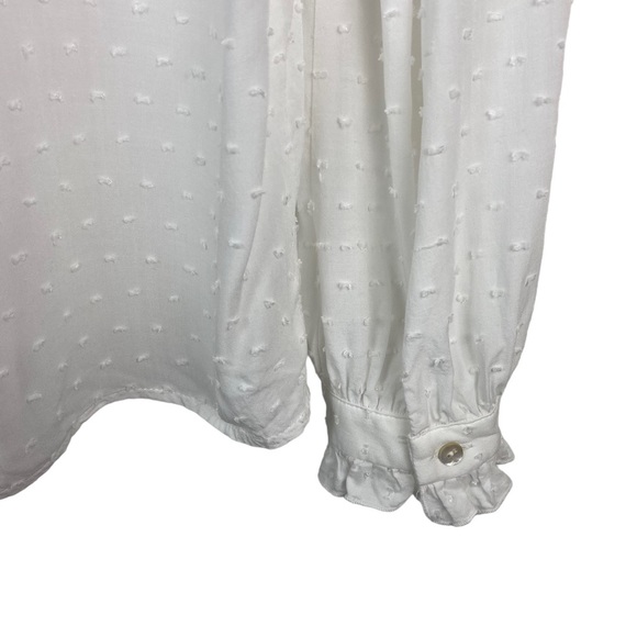 Sundance White Ruffle Blouse - Picture 11 of 13